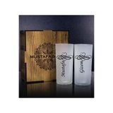 Ejoya 107170 Kişiye Özel Kutusunda Rakı Bardağı Hediye Seti