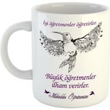 Ejoya 80612 Kişiye Özel Büyük Öğretmenler İlham Verir Temalı Fincan