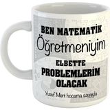 Ejoya 80614 Kişiye Özel Matematik Öğretmeni Fincan