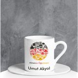 Ejoya 90700 Kişiye Özel Almanca Öğretmeni Türk Kahvesi Fincanı