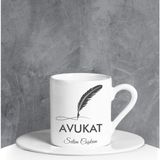 Ejoya 90707 Kişiye Özel Avukat Türk Kahvesi Fincanı