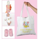 Ejoya Bebeklere Özel Çantasında Kişiye Özel Zıbın Biberon ve Patik Bebek Hediye Seti 109798