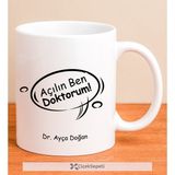 Ejoya Kişiye Özel Açılın Ben Doktorum Kupa Bardak 79937 - Siyah