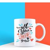 Ejoya Kişiye Özel All You Need Kupa Bardak 85747 - Pembe