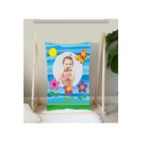 EJOYA Kişiye Özel Bebek Battaniyesi Mavi 80x95 cm Polar Kumaş, TYC41277629F69AD00