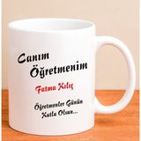 Ejoya Kişiye Özel Canım Öğretmenim Kupa Bardak 80155 - Siyah