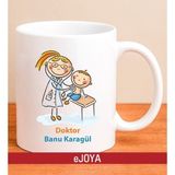 Ejoya Kişiye Özel Çocuk Doktoru Kupa Bardak 80079 - Mavi