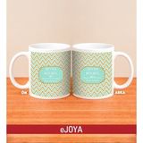 Ejoya Kişiye Özel Desenli Kupa Bardak 80053 - Yeşil