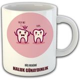 Ejoya Kişiye Özel Diş Hekimi Temalı Kupa Bardak 81467 - Pembe