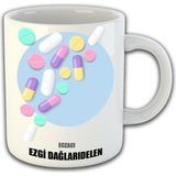 Ejoya Kişiye Özel Eczacı Temalı Kupa Bardak 81464 - Mavi