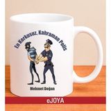 Ejoya Kişiye Özel En Kahraman Polis Kupa Bardak 79994 - Lacivert