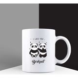 Ejoya Kişiye Özel I Like You Kupa Bardak 85837 - Siyah