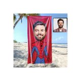 EJOYA Kişiye Özel Karikatür Fotoğraflı Kahraman Plaj Ve Spor Havlusu 115032
