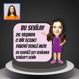 EJOYA Kişiye Özel Karikatür Tasarım Biblo 96967