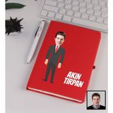 Ejoya Kişiye Özel Karikatür Tasarım Büyük Patron Defter Kalem Seti 91338