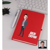 Ejoya Kişiye Özel Karikatür Tasarım Büyük Patron Defter Kalem Seti 91340