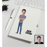 Ejoya Kişiye Özel Karikatür Tasarım Defter Kalem Seti 91332