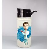 Ejoya Kişiye Özel Karikatür Tasarım Özel Koruma Kılıflı Cam Matara 96080