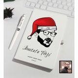 Ejoya Kişiye Özel Karikatür Tasarım Yeni Yıl Dilekleri Defter Kalem Seti 91106