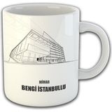 Ejoya Kişiye Özel Mimar Temalı Kupa Bardak 81484 - Siyah