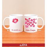 Ejoya Kişiye Özel Öpücüklü Kupa Bardak 80032 - Pembe