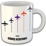 Ejoya Kişiye Özel Pilot Temalı Kupa Bardak 81476 - Beyaz
