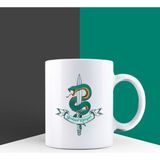 Ejoya Kişiye Özel Snake Kupa Bardak 85949 - Yeşil