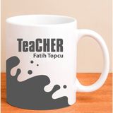 Ejoya Kişiye Özel Teacher Kupa Bardak 80156 - Gri