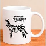 Ejoya Kişiye Özel Zebra Tasarım Kupa Bardak 80202 - Siyah