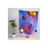 EJOYA Modern Desenli Polar TV Battaniyesi Mor 100x150 cm Tek Kişilik, 92070
