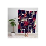EJOYA Modern Desenli Polar TV Battaniyesi Mor 100x150 cm Tek Kişilik, 92073