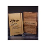 EJOYA Öğretmenlere Özel Ahşap Kutuda Defter Kalem Hediye Seti 110578