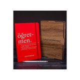 EJOYA Öğretmenlere Özel Ahşap Kutuda Defter Kalem Hediye Seti 110584