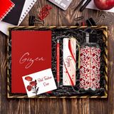 Ejoya Öğretmenlere Özel Tasarım Defter & Kalem & Matara & Akrilik Kitap Ayracı Hediye Kutusu 114411