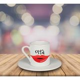 Ejoya Orta Türk Kahvesi Fincanı 80913 - Karışık İşleme