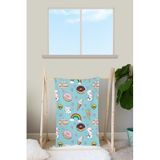 EJOYA Polar Kumaş Bebek Battaniyesi - 80x80 cm Renkli Baskılı, 90304