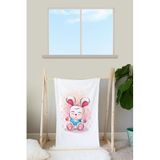 EJOYA Polar Kumaş Bebek Battaniyesi - Renkli Baskılı 80x80 cm, 90096