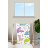 EJOYA Polar Kumaş Bebek Battaniyesi - Renkli Baskılı 80x80 cm, 90276