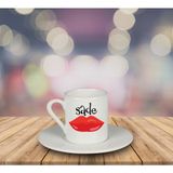 Ejoya Sade Türk Kahvesi Fincanı 80912 - Karışık İşleme