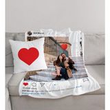 Ejoya Sevgililere Özel Tv Battaniye ve Yastık & Kırlent Seti 106800