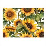 Ekart Ay Çiçekleri Hediyelik Ahşap Tablo 50 cm x 70 cm