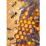 Ekart Bal Peteği Ve Arılar Hediyelik Ahşap Tablo 25 cm x 35 cm