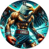 Ekart Boksör Kartal Sessiz Duvar Saati