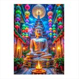 Ekart Buda Heykeli Model Ahşap Tablo 35 cm x 50 cm