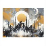 Ekart Cami Temalı Hediyelik Ahşap Tablo 35 cm x 50 cm