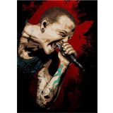 Ekart Chester Bennington Müzisyen Hediyelik Ahşap Tablo 35 cm x 50 cm
