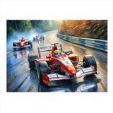 Ekart Formula 1 Arabaları Mdf poster 35 cm x 50 cm