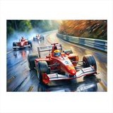 Ekart Formula 1 Arabaları Mdf poster 50 cm x 70 cm