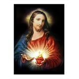 Ekart Hz İsa Jesus Christ Desenli Ahşap Tablo 35 cm x 50 cm