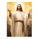 Ekart Hz İsa Jesus Christ Desenli Ahşap Tablo 50 cm x 70 cm